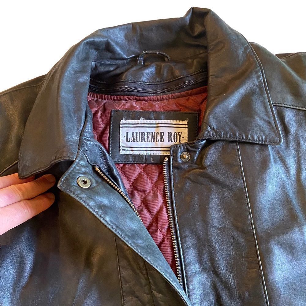 EUC Laurence Roy Leather Jacket with Removable Quilted Lining - Picture 6 of 9
